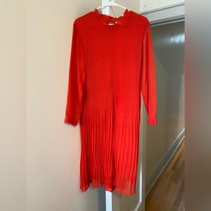 H&M pleated midi dress